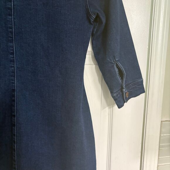 MINKPINK Denim Button Front Dress Size Medium - Picture 6 of 9